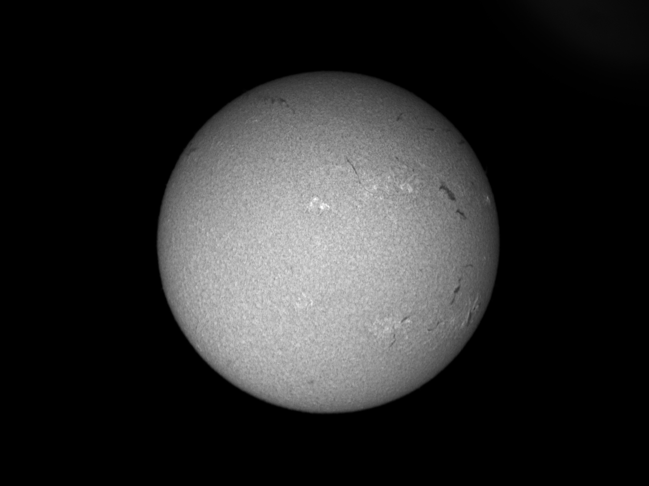 Sun - Full Disk - H-a July 07, 2010 - Solar Observing And Imaging 